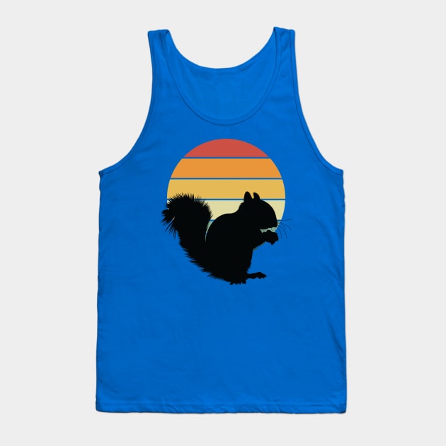 Squirrel Retro Vintage Tank Top by Tesszero